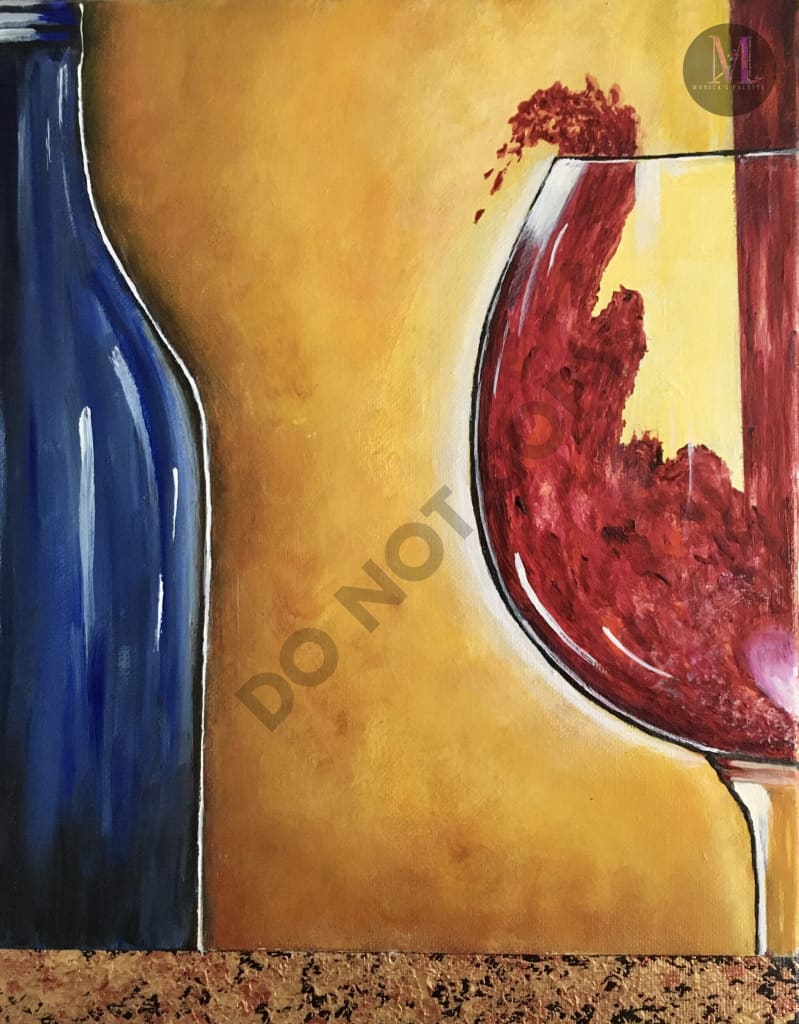 Four Panel Acrylic Painting - Close up
