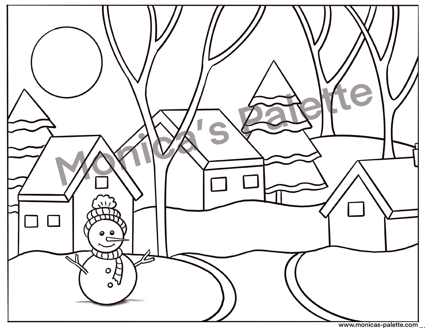 Coloring Page - Winter Season Coloring Page