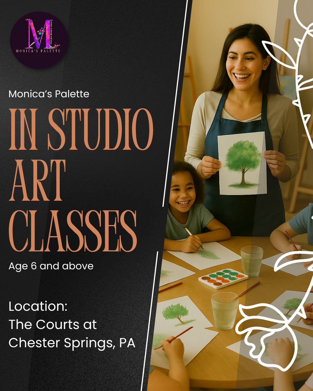 In person Art Classes - Chester Springs PA Art Classes
