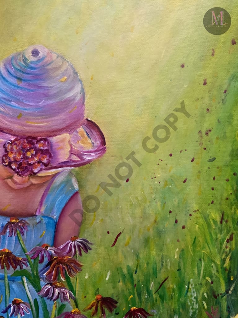 Girl in the Garden - Acrylic Photo