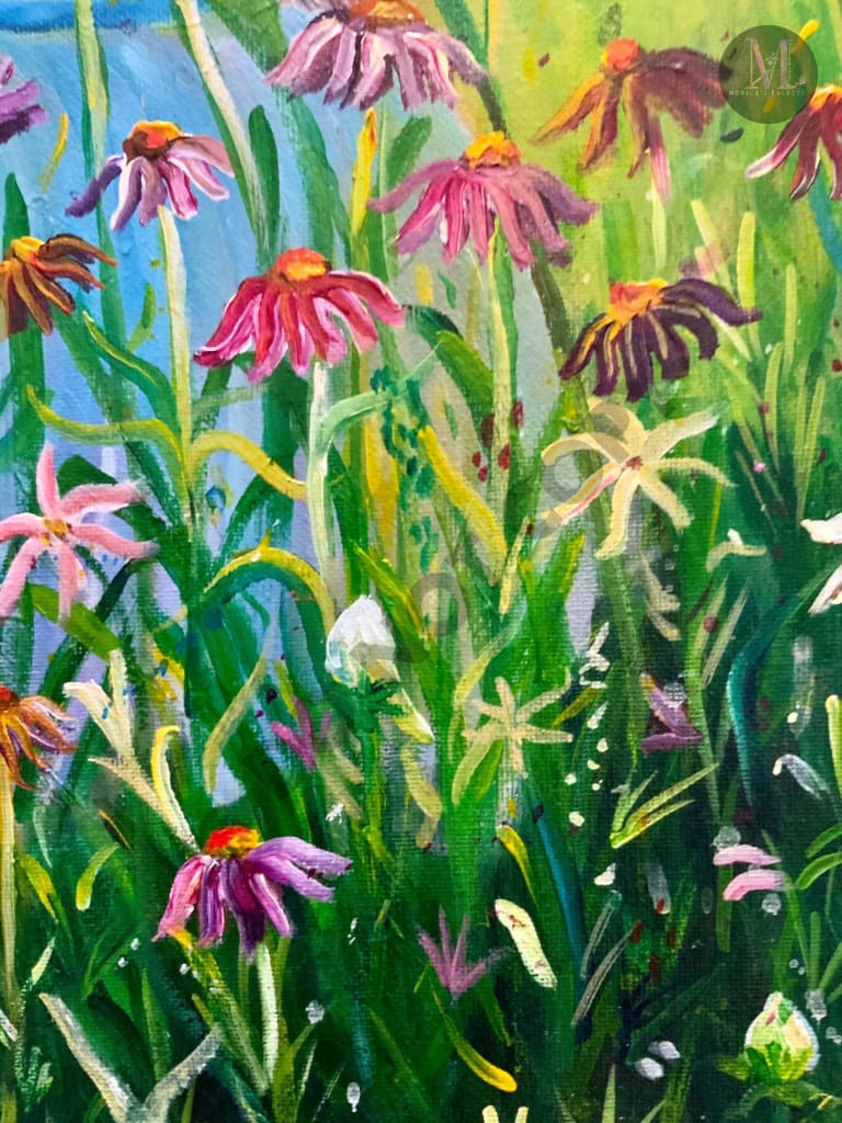 Girl in the Garden - Acrylic Photo