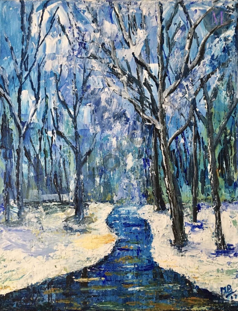 Abstract - Palette Knife Painting Wall Decor