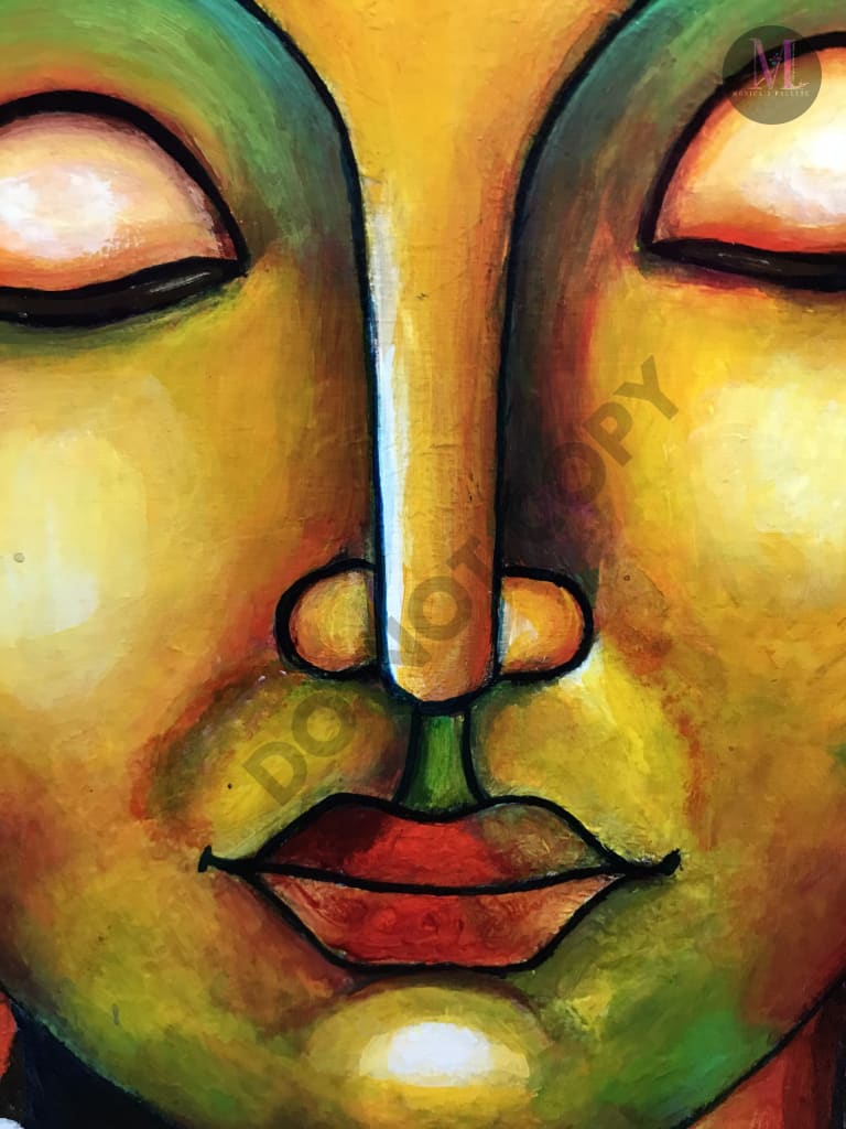 Buddha Acrylic Original Artwork For Your Home Painting