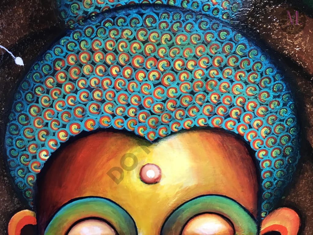 Buddha Acrylic Original Artwork For Your Home Painting