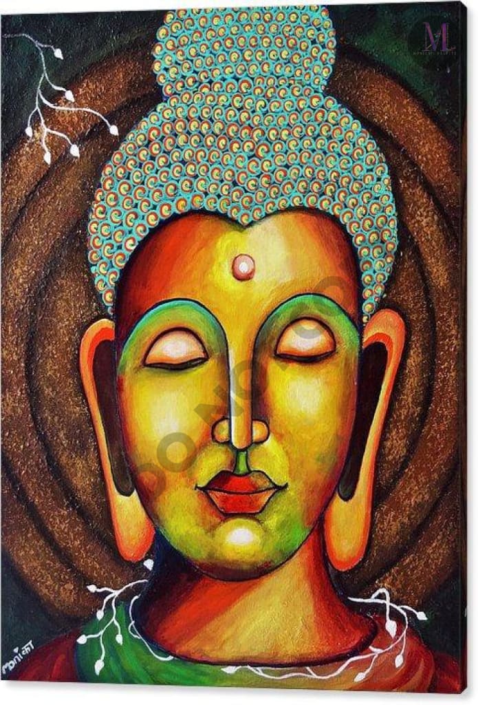Buddha Acrylic Original Artwork For Your Home Painting