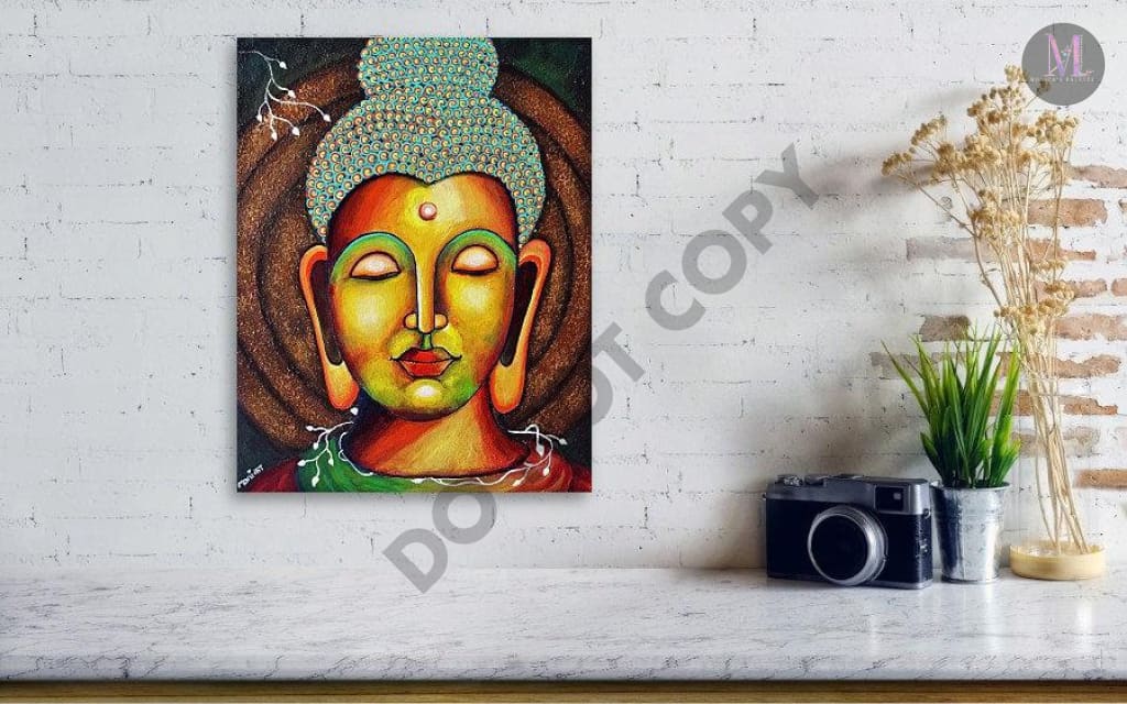Buddha Acrylic Original Artwork For Your Home Painting