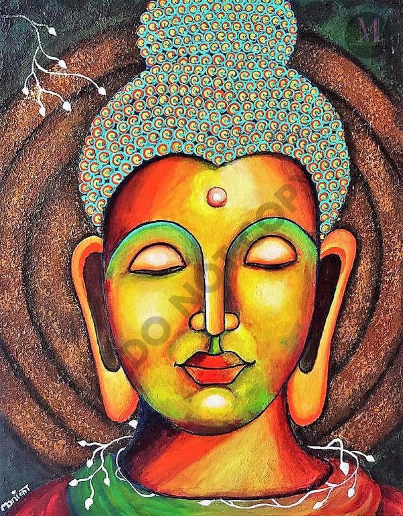 Buddha Acrylic Original Artwork For Your Home Painting