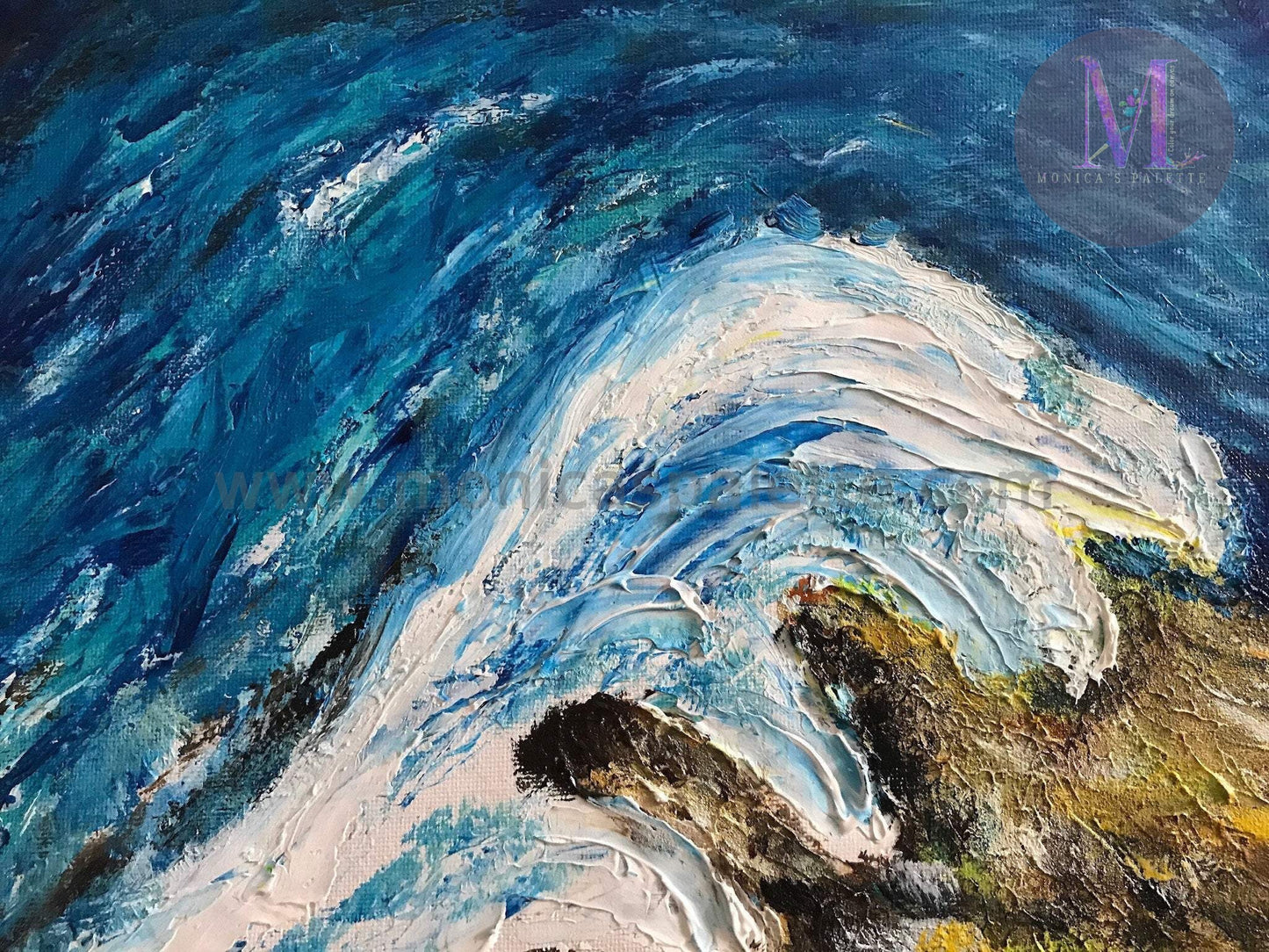 Waves - Abstract Original Handmade Acrylic Painting