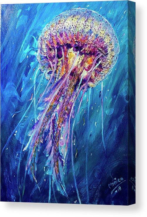 Magical World Jellyfish Acrylic Painting