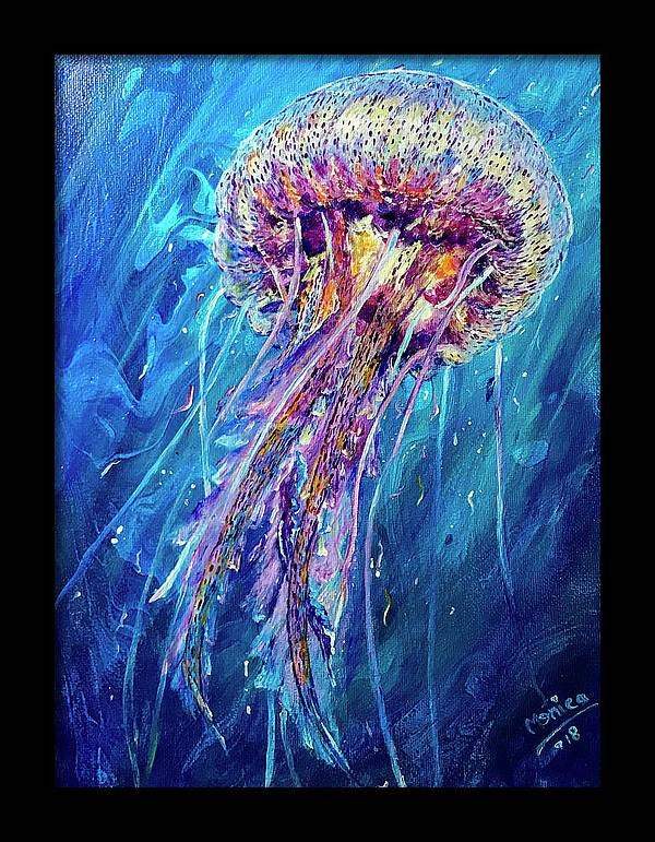 Magical World Jellyfish Acrylic Painting