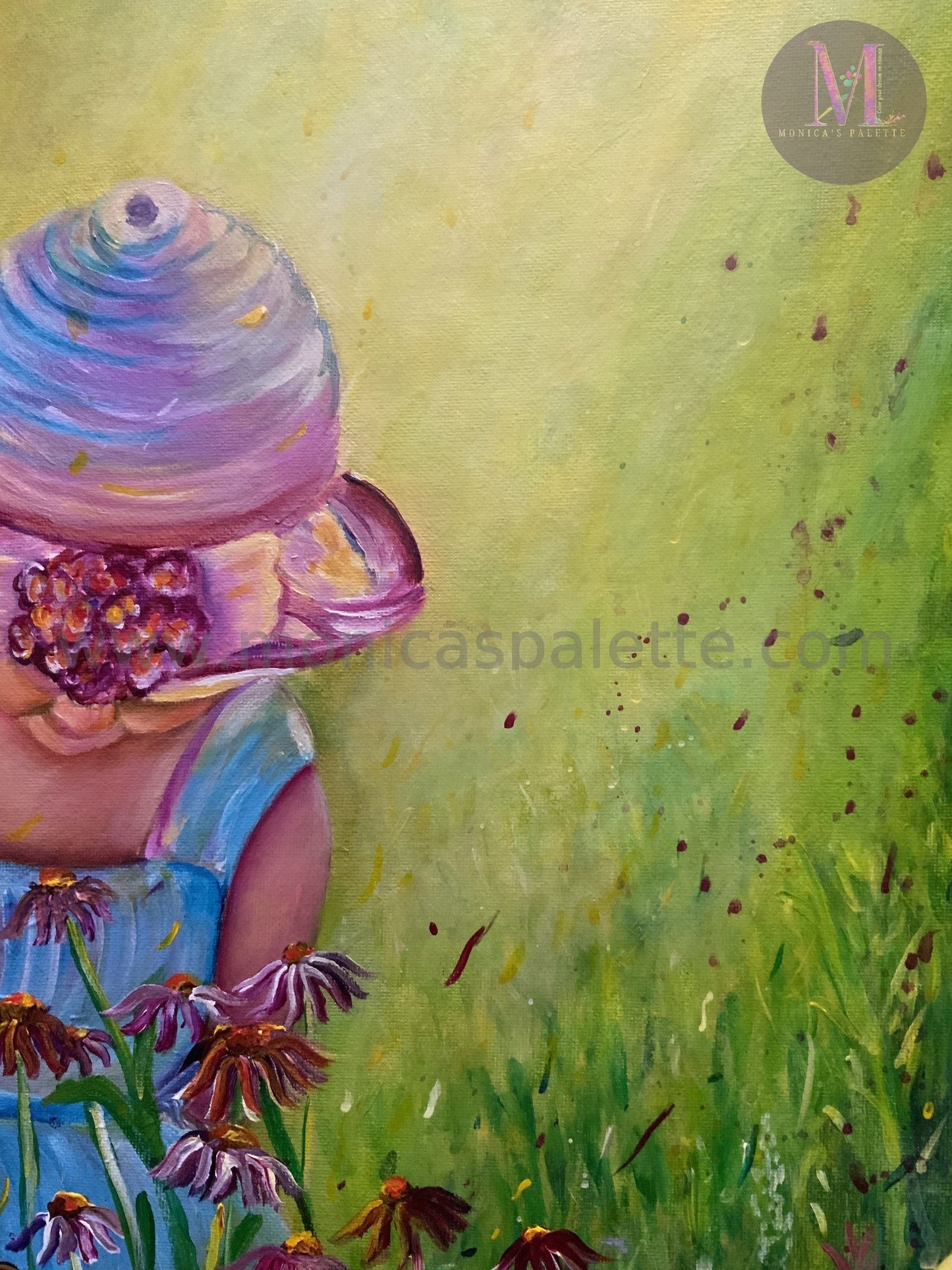 Girl in the Garden - Acrylic Photo