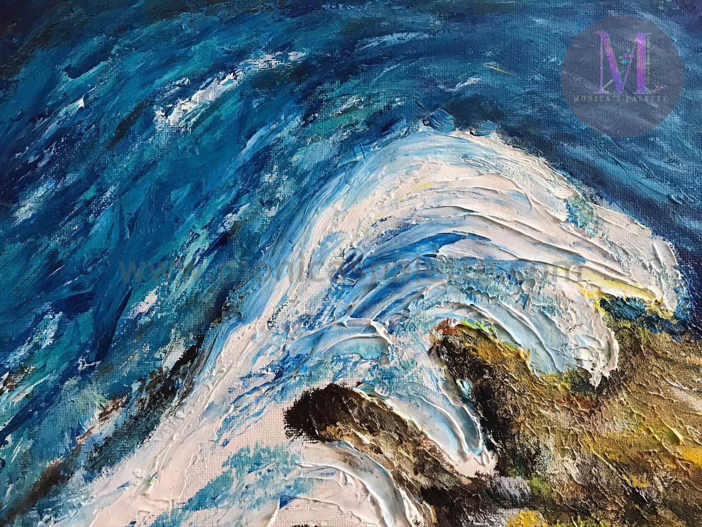 Waves - Abstract Original Handmade Acrylic Painting