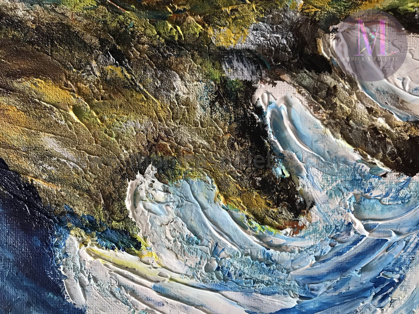 Waves - Abstract Original Handmade Acrylic Painting
