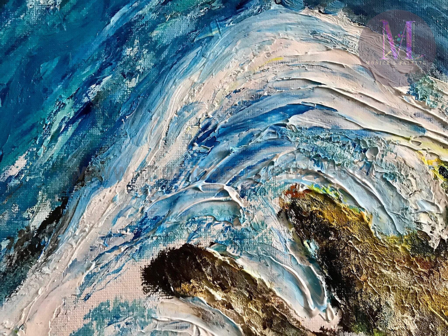 Waves - Abstract Original Handmade Acrylic Painting
