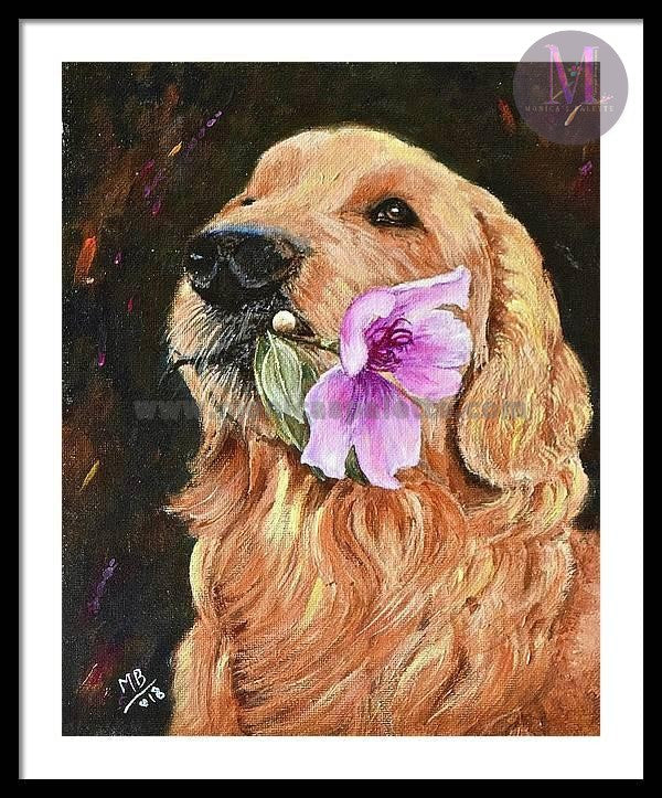 Custom Pet Portrait Handmade On Acrylic Painting