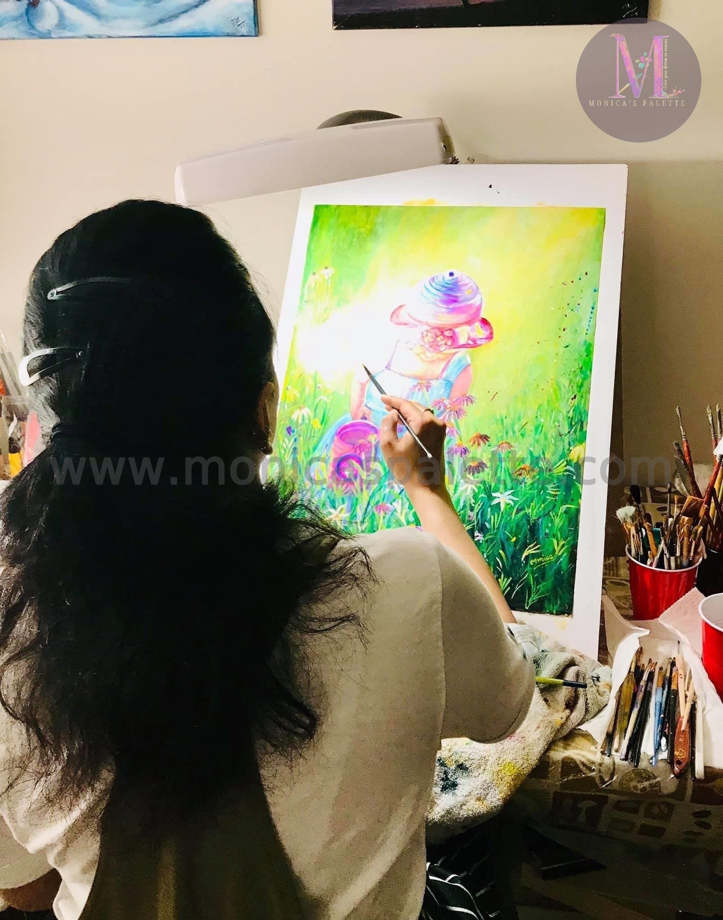 Girl in the Garden - In making
