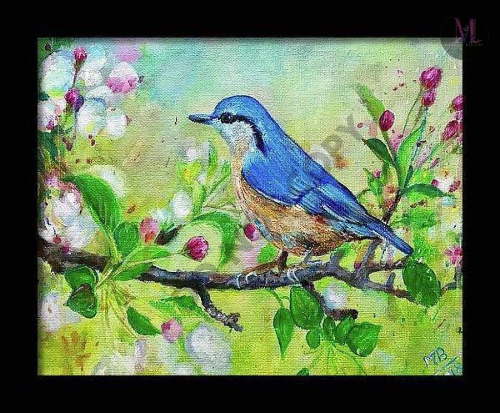 The Enchanted Bird - Acrylic Miniature Painting