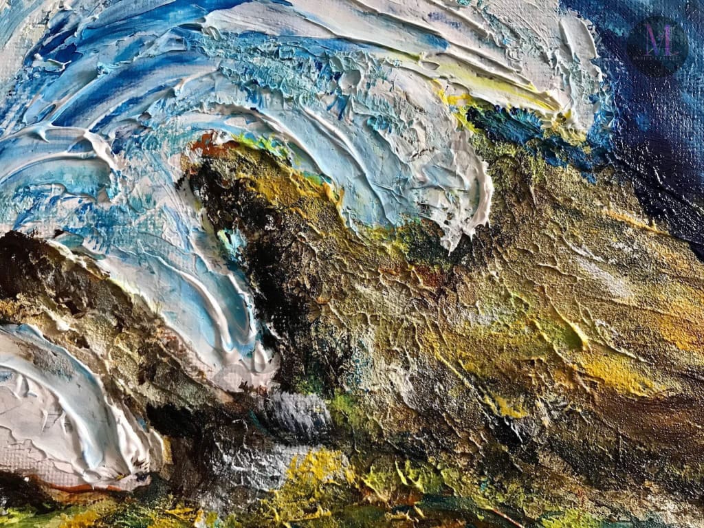 Waves - Abstract Original Handmade Acrylic Painting