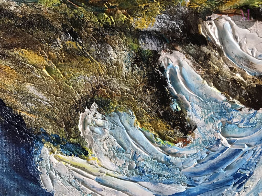 Waves - Abstract Original Handmade Acrylic Painting