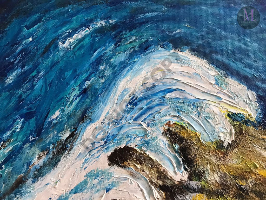 Waves - Abstract Original Handmade Acrylic Painting