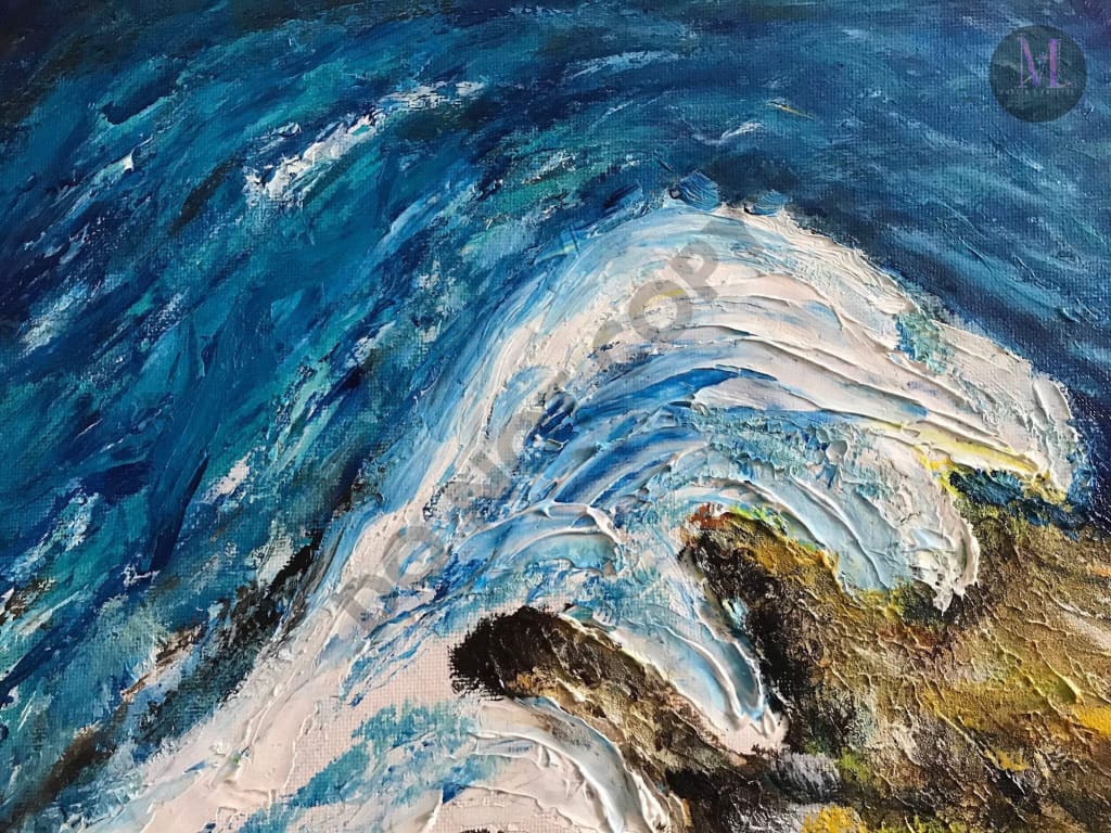 Waves - Abstract Original Handmade Acrylic Painting