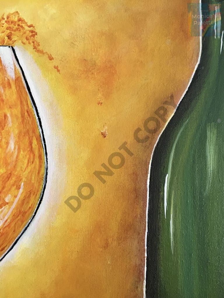 Four Panel Acrylic Painting - Close up