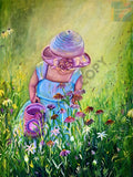 Girl in the Garden - Acrylic Photo