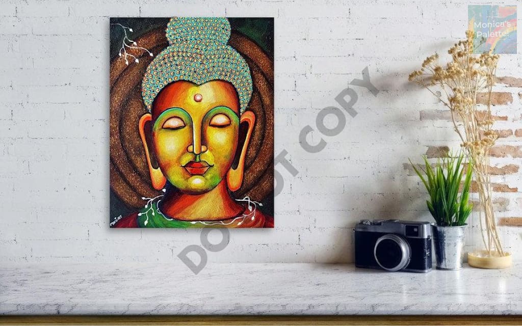 Buddha Acrylic Original Artwork For Your Home Painting