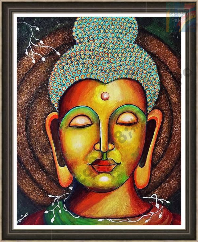 Buddha Acrylic Original Artwork For Your Home Painting