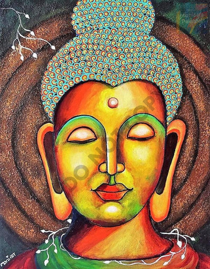 Buddha Acrylic Original Artwork For Your Home Painting