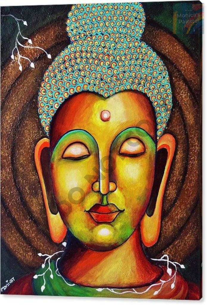 Buddha Acrylic Original Artwork For Your Home Painting