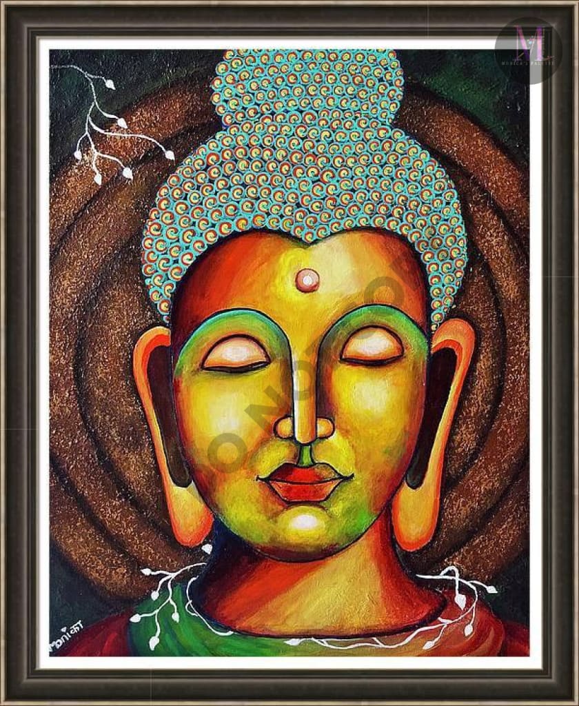 Buddha Acrylic Original Artwork For Your Home Painting