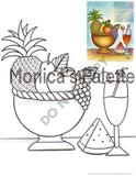 Coloring Page - Fruit Basket Coloring Page