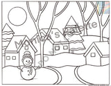 Coloring Page - Winter Season Coloring Page