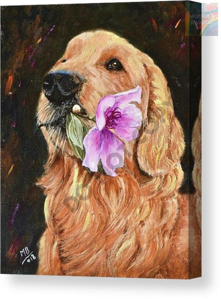 Custom Pet Portrait Handmade On Acrylic Painting