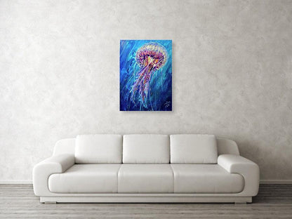 Magical World Jellyfish Acrylic Painting