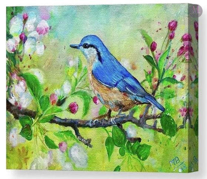 The Enchanted Bird - Acrylic Miniature Painting