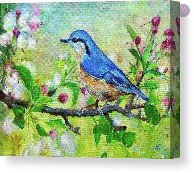 The Enchanted Bird - Acrylic Miniature Painting