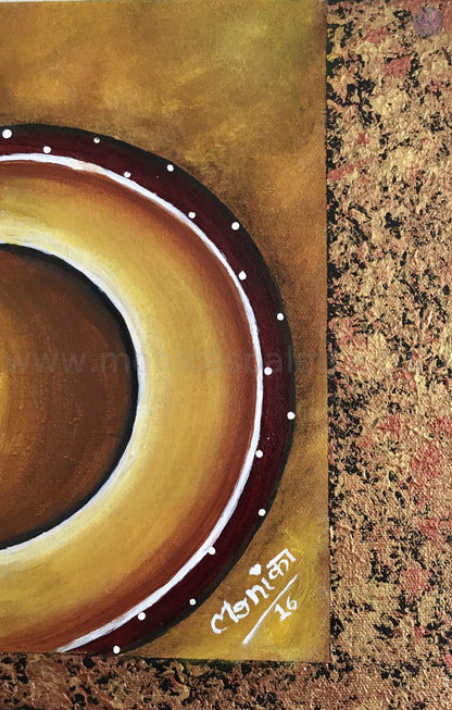 Four Panel Acrylic Painting - Close up