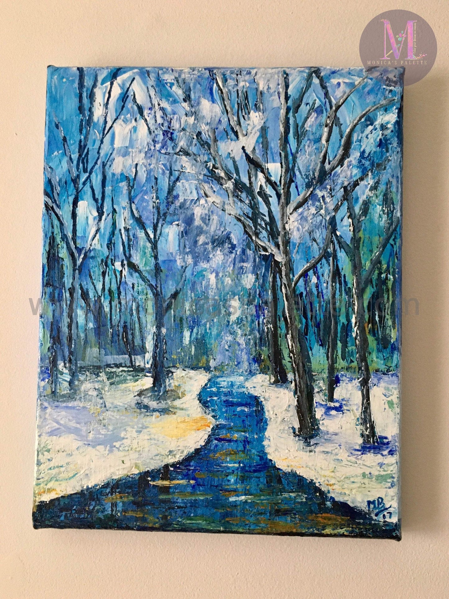 Abstract - Palette Knife Painting Wall Decor