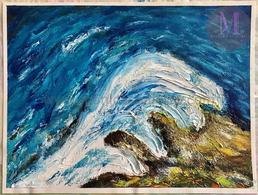 Waves - Abstract Original Handmade Acrylic Painting