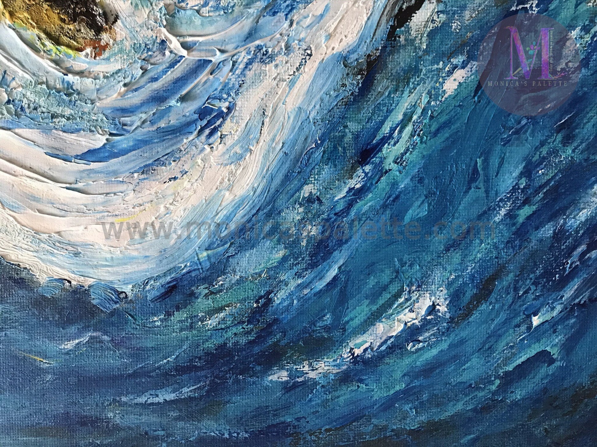 Waves - Abstract Original Handmade Acrylic Painting