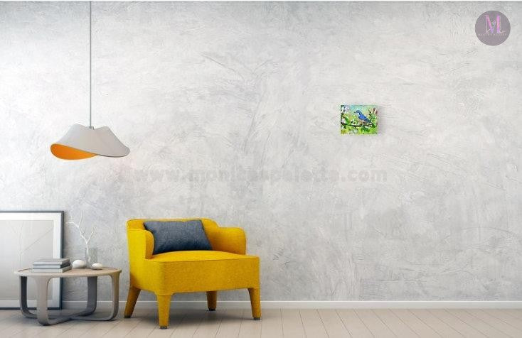 The Enchanted Bird - Acrylic Miniature Painting