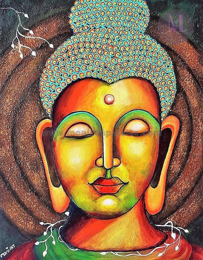Buddha Acrylic Original Artwork For Your Home Painting
