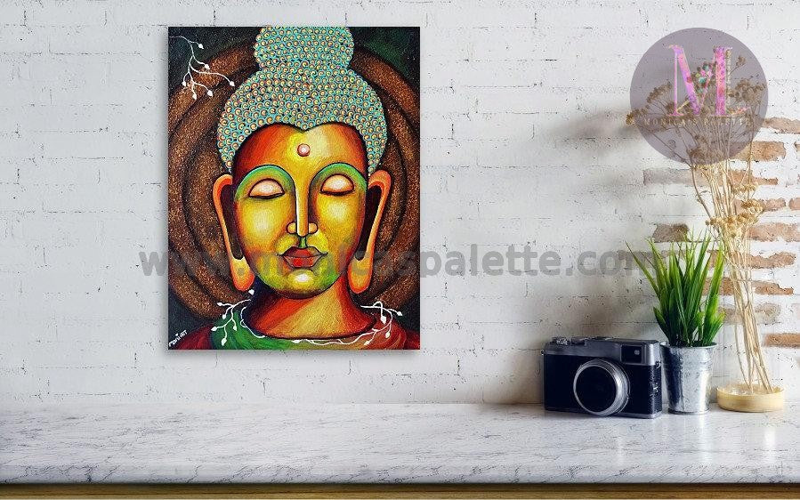 Buddha Acrylic Original Artwork For Your Home Painting