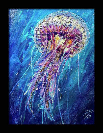 Magical World Jellyfish Acrylic Painting