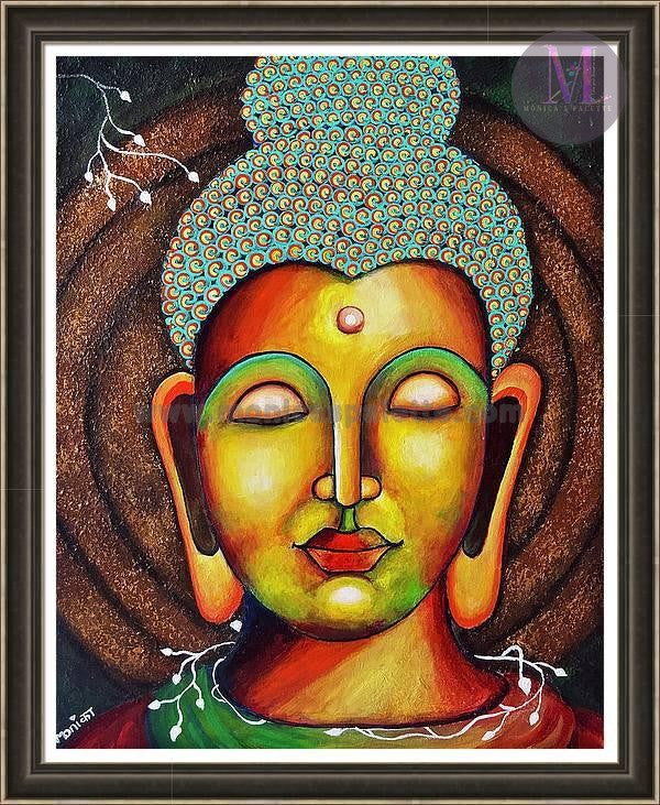 Buddha Acrylic Original Artwork For Your Home Painting