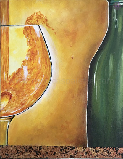 Four Panel Acrylic Painting - Close up