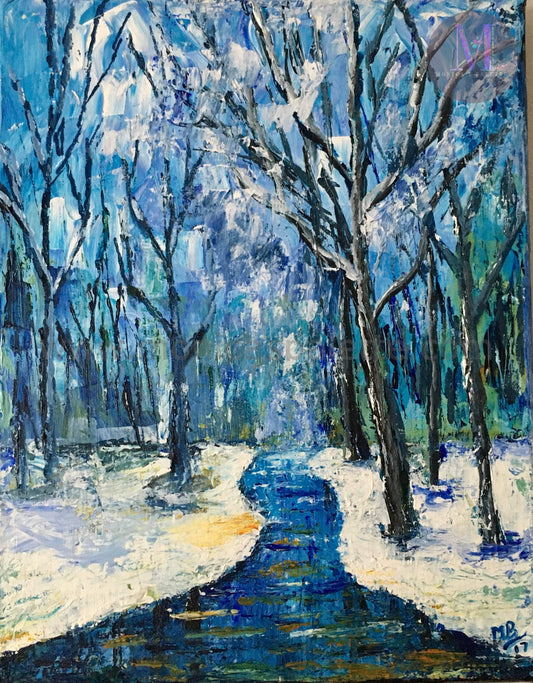 Abstract - Palette Knife Painting Wall Decor