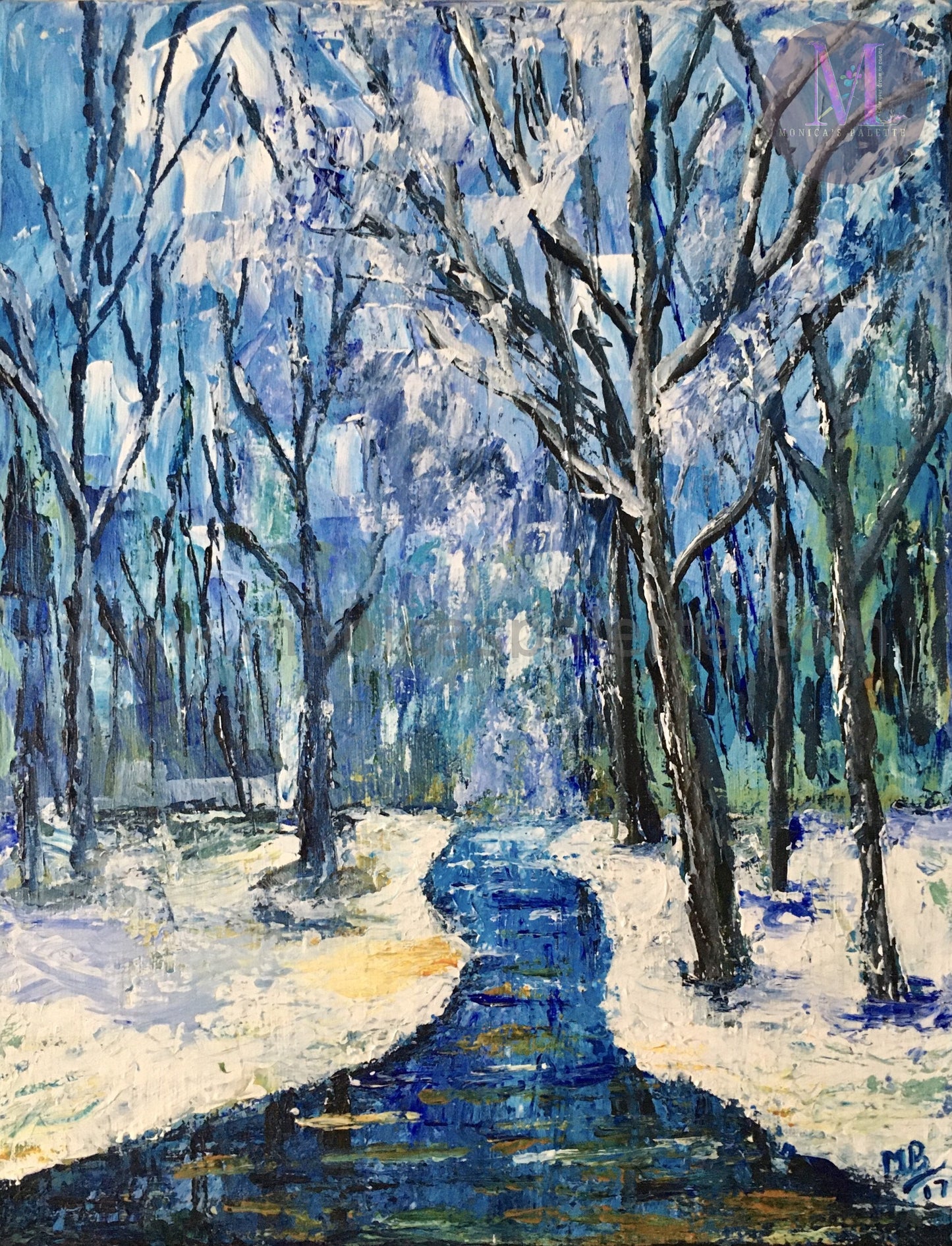 Abstract - Palette Knife Painting Wall Decor